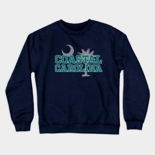 Coastal Carolina - South Carolina Palmetto Tree Crewneck Sweatshirt